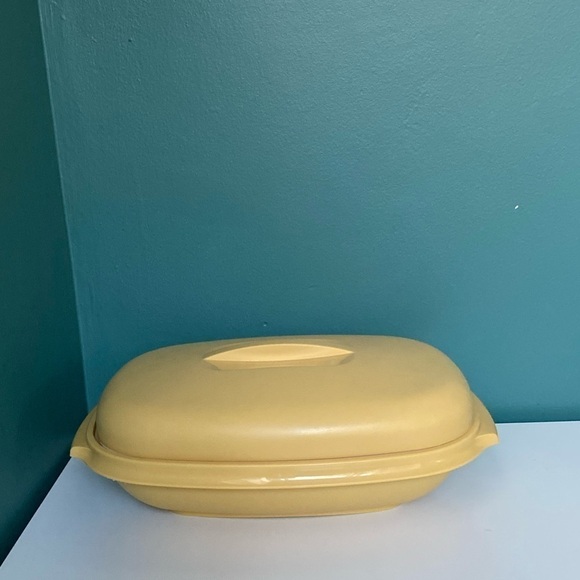 VTG Tupperware #1273 Harvest Gld 4 Pc Veg Rice Steamer Micro - Picture 3 of 14